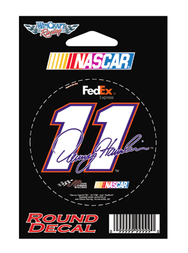 Denny Hamlin #11 NASCAR Souvenir License Plate - Reflective Aluminum, Officially Licensed