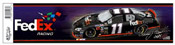 #11 Denny Hamlin / FedEx Racing - Bumper Sticker