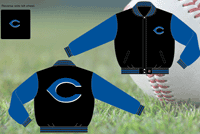 Cincinnati Reds / Black and Royal - MLB Wool Reversible Jacket