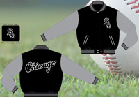 Chicago White Sox / Black and Grey - MLB Wool Reversible Jacket
