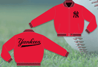 New York Yankees / Red - MLB Wool Reversible Jacket