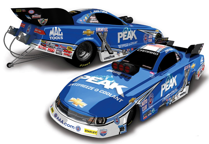john force diecast funny cars