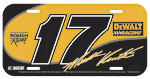 #17 Matt Kenseth - Number License Plate