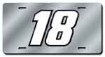 #18 Kyle Busch - Laser Tag / Mirror License Plate