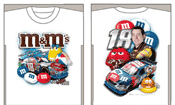 #18 Kyle Busch - M&Ms Red, White and Blue T-Shirt