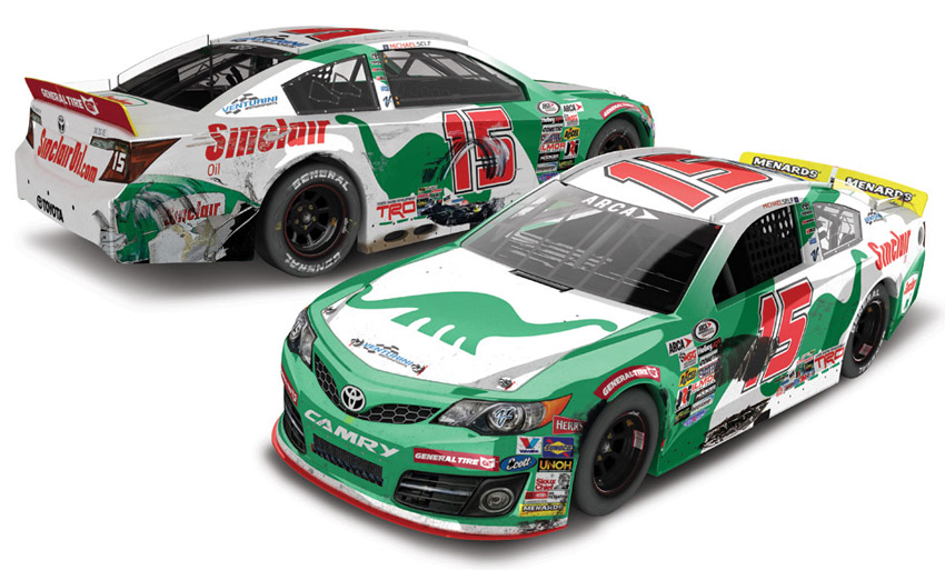 2018 Michael Self 15 Sinclair Oil Daytona Win Raced ARCA Diecast