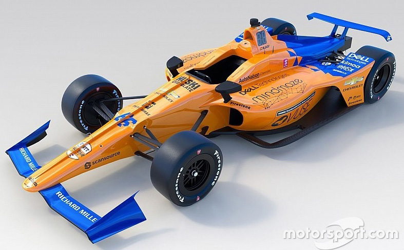Greenlight 1:64 2020 NTT IndyCar #66 Fernando Alonso Arrow McLaren SP #10882 
