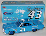 1964 Richard Petty #43 Plymouth Belvedere Diecast - Autographed