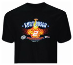 #2 Kurt Busch - Piston Flame Black T-Shirt