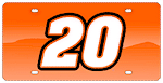 #20 Joey Logano - Laser Tag / Mirror License Plate