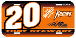 #20 Tony Stewart - Number License Plate