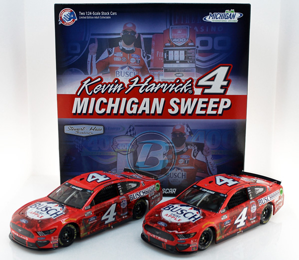 Details about   NASCAR 2020 KEVIN HARVICK #4 2ND MICHIGAN WIN 8/9 2020 BUSCH LIGHT APPLE 1/24 