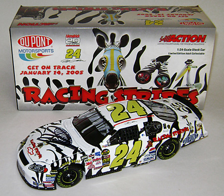 2004 Action Jeff Gordon 1 24 Scale Die Cast Stock Car Dupont Racing Stripes for sale online 