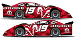 Elliott Sadler #19 Dodge 07 Dirt Late Model
