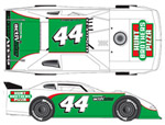 2009 A.J. Allmendinger #44 Hunt Brothers Pizza / Prelude - Dirt Late Model 1/64 Diecast