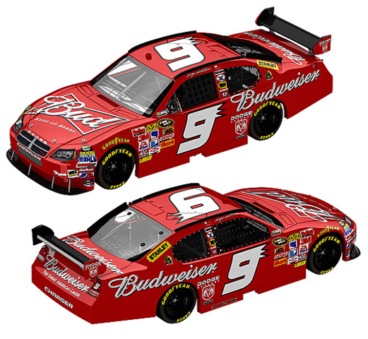 NEW #9 KASEY KAHNE BUDWEISER 2009 CHARGER DODGE  ACTION PLATINUM 1:64-Scale 