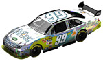 2010 Carl Edwards #99 Aflac / Flashcoat Silver Diecast