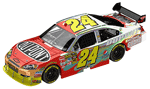 2010 Jeff Gordon #24 Dupont / Flashcoat Silver Diecast