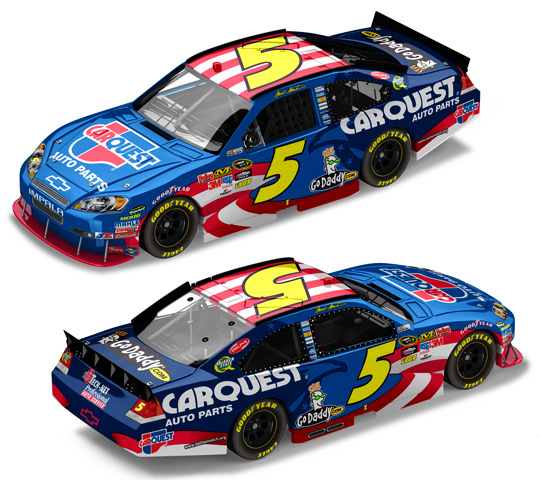 Mark Martin #5 2010 Carquest Honoring Our Soldiers Lionel Diecast 1:64 NASCAR 