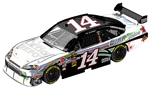 2010 Tony Stewart #14 Office Depot / Flashcoat Silver Diecast