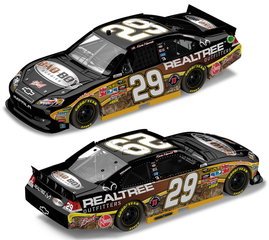 #29 Kevin Harvick Bad Boy Buggies MC 2011 1/64th HO Scale Slot Car Decals 