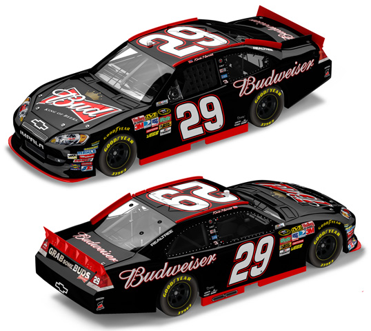 2011 Kevin Harvick #29 Budweiser Diecast