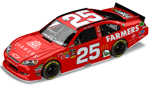 2011 Mark Martin #25 Farmers Insurance Throwback Diecast