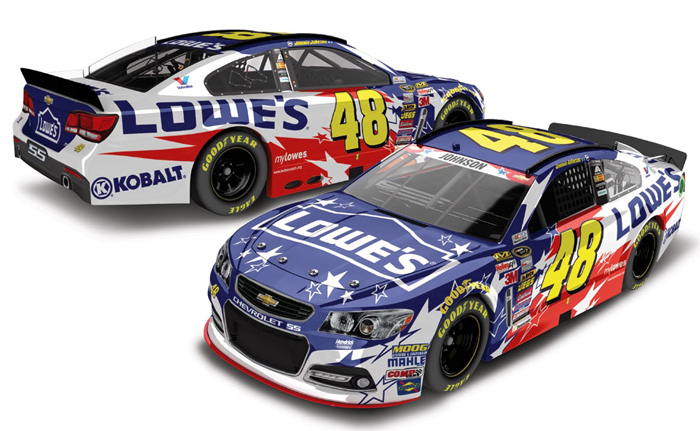 RARE Jimmie Johnson 2014 Lowes NASCAR SALUTES #48 Chevy SS 1/64 NASCAR 