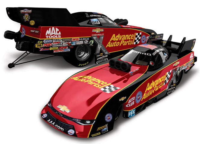 2017 Courtney Force Advance Auto Pink 1 64 Action Diecast in Stock Ship for sale online 