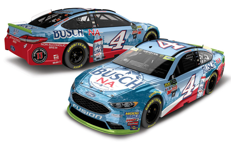 CUSTOM 1/64 Nascar Diecast Kevin Harvick 2017 Busch Light Outdoors Ford Fusion