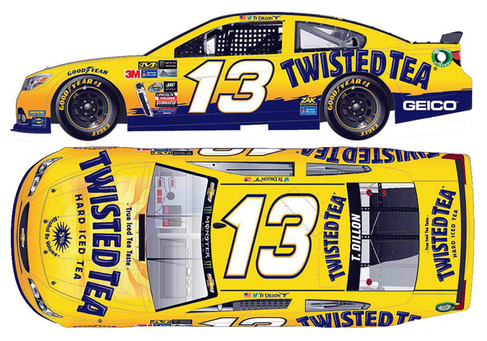 2018 TY DILLON #13 Twisted Tea 1:64 Action Diecast Free Shipping