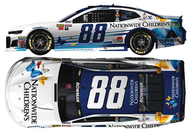 Details about   Alex Bowman #88 Nationwide Patriotic 2018 Chevrolet Camaro 1/64 Diecast Car