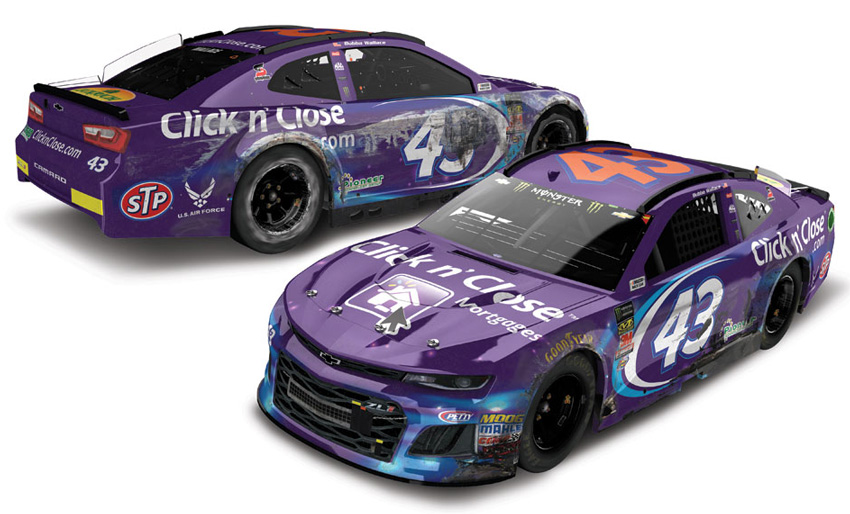2018 Bubba Wallace 43 Click n' Close Daytona 500 / Raced 1/64 Diecast