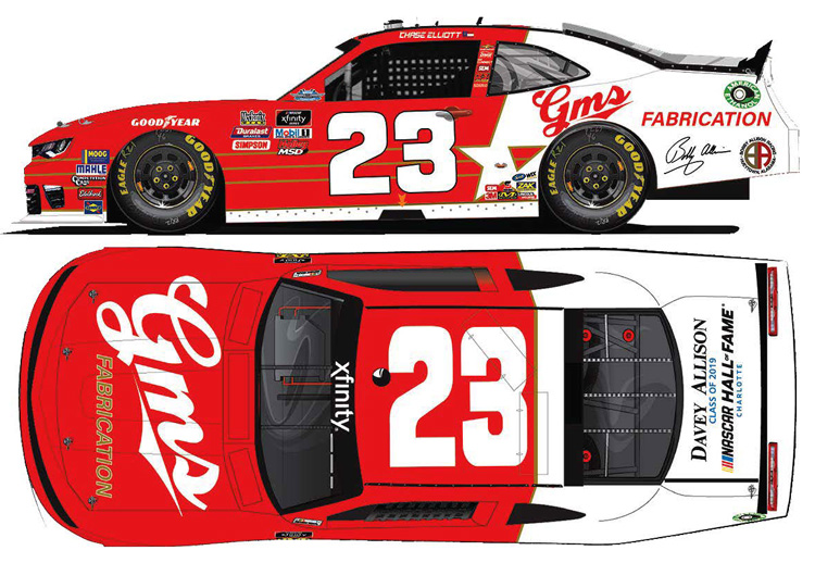 Chase Elliott 2018 Lionel #23 GSM Fabrication Darlington Chevy Camaro 1/24 FREE 