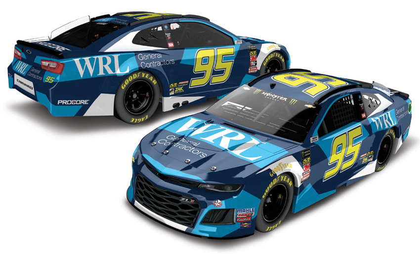 2018 Kasey Kahne #95 WRL General Contractors 1/64 Diecast