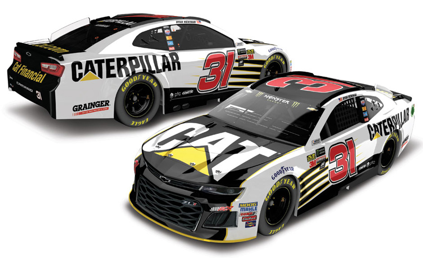 Ryan Newman 2018 Wincraft #31 Caterpillar Poly License Plate FREE SHIP! 