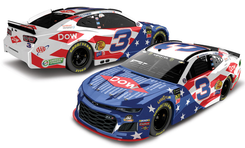 #3 AUSTIN DILLON 2019 DOW RCR 50th Camaro ZL1 ACTION 1/64 Diecast NEW IN STOCK 
