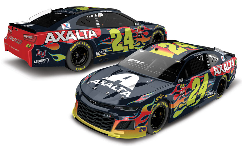 AUTOGRAPHED!!! William Byron 2018 1:24 #24 Axalta 1,024 