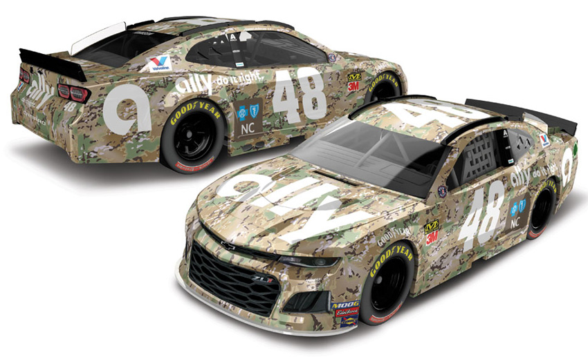 2019 Jimmie Johnson 48 Ally Patriotic NASCAR 1 64 Diecast
