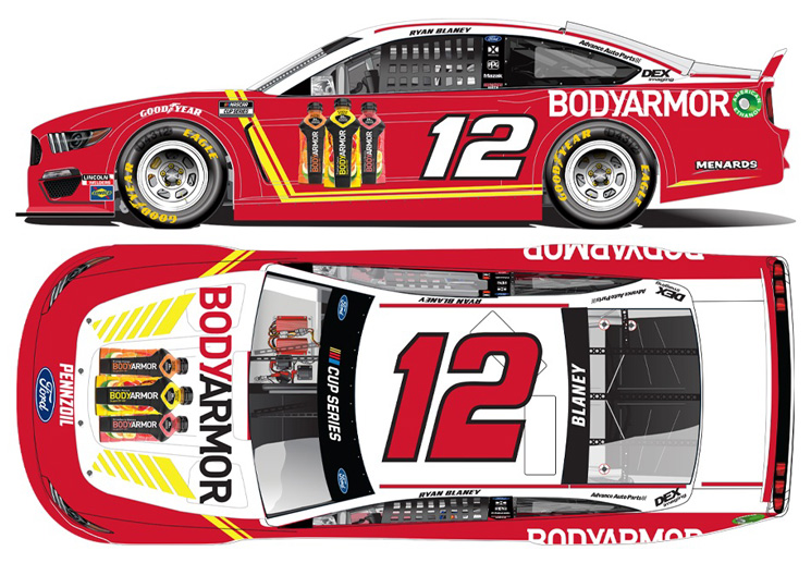 2020 RYAN BLANEY #12 BODYARMOR 1:24 552 Made In Stock Free Shipping 