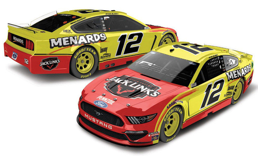 Ryan Blaney 2020 Jack Link's Jerky Menards 1/24 Die Cast IN STOCK 