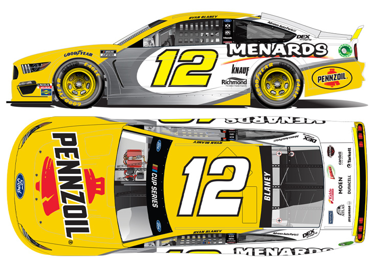 Ryan Blaney #12 Menards 2020 Talladega Win NASCAR Authentics 2021 Wave 2 Diecast for sale online 