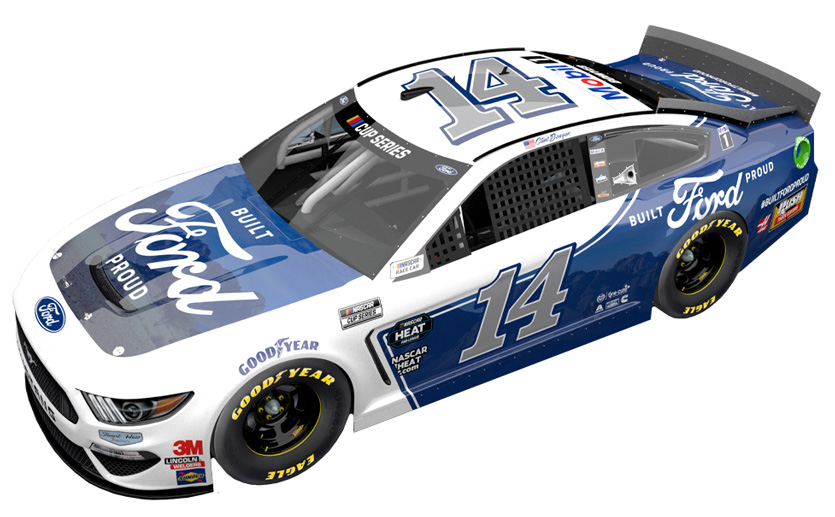 Clint Bowyer 2020 Lionel #14 Busch Light #ForTheFarmers Ford Mustang 1/24 FREE 