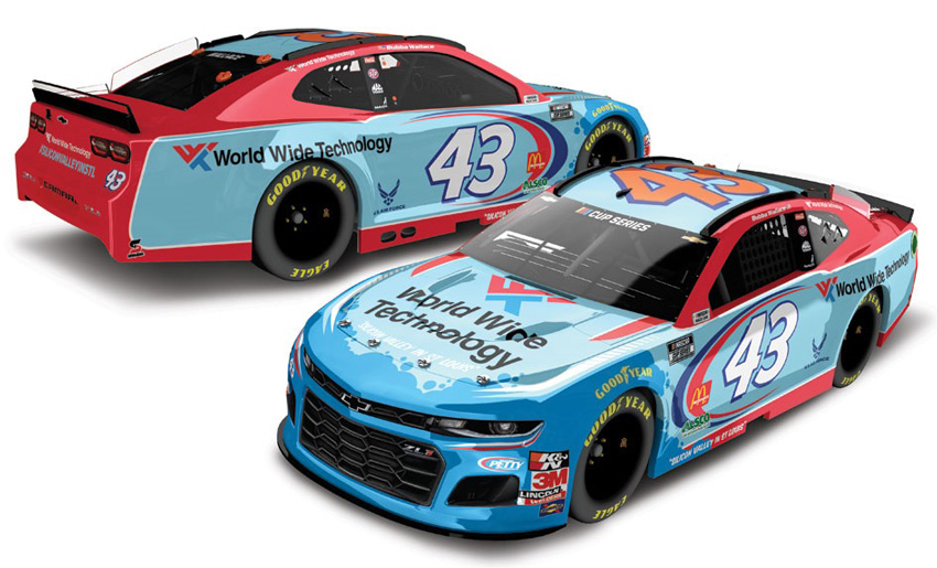 2019 #43 Bubba Wallace Victory Junction Gang Camp 1/87 NASCAR Authentics Loose 