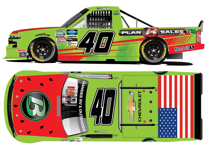 Ross Chastain 2020 Florida Watermelon #42 Silverado Niece Truck NASCAR 1/24 
