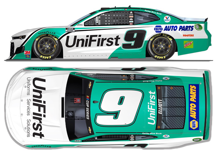 NASCAR 2020 CHASE ELLIOTT #9 ALL STAR RACE WIN UNIFIRST 1/64 CAR 