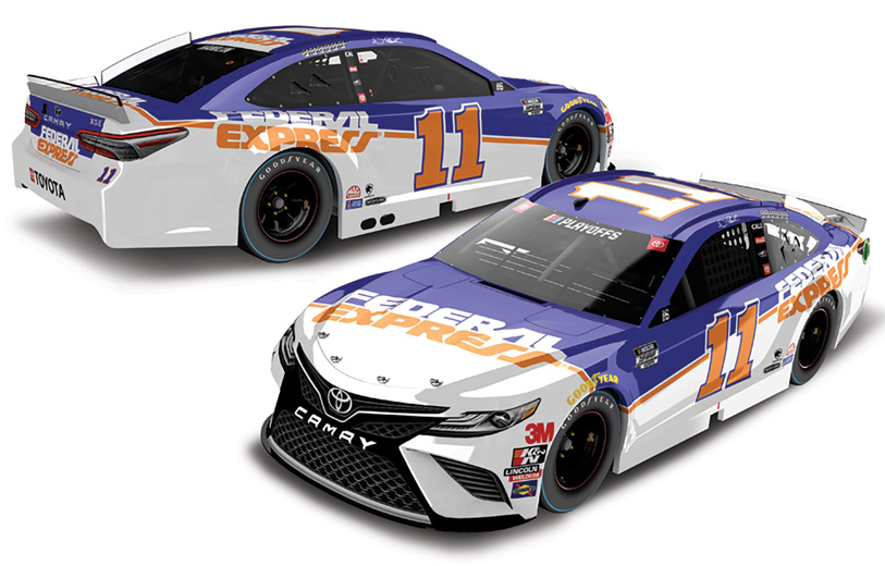 DENNY HAMLIN 2020 DOVER WIN RACED VERSION FEDEX OFFICE #11 TOYOTA 1/24  ACTION COLLECTOR SERIES