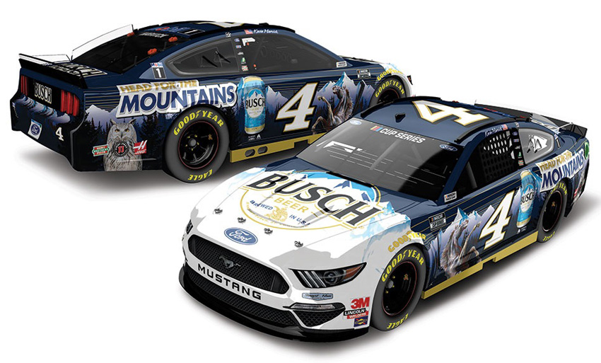 KEVIN HARVICK 2018 BUSCH BEER FLANNEL 1/24 SCALE  ACTION COLLECTOR DIECAST