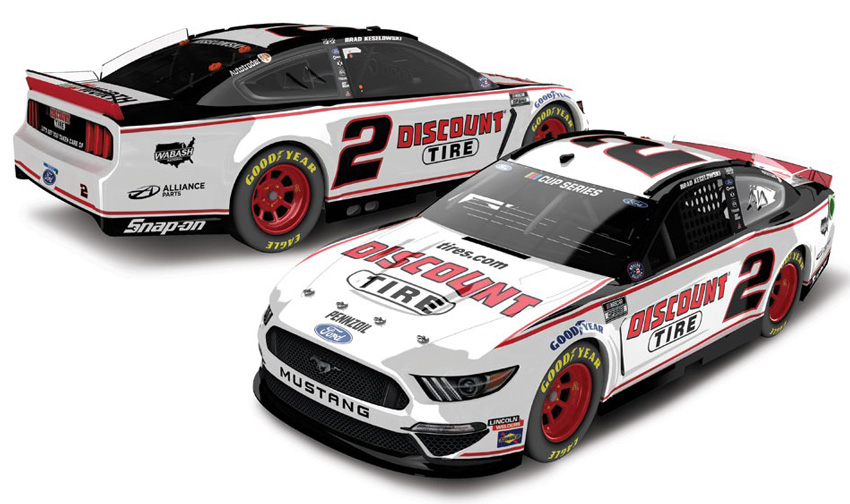 NASCAR 2020 BRAD KESELOWSKI #2 DISCOUNT TIRE 1/24 DIECAST CAR 