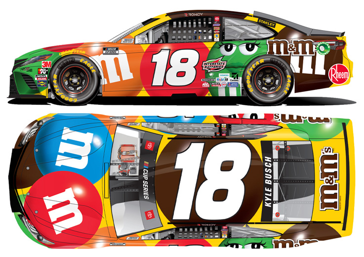 FREE SHIP Kyle Busch #18 SNICKERS Darlington  2019 Camry  1 of 589 